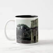 北西からのコンスタンチーヌのアーチ ツートーンマグカップ (左)