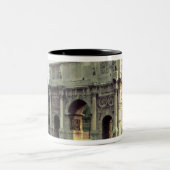 北西からのコンスタンチーヌのアーチ ツートーンマグカップ (中央)