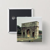 北西からのコンスタンチーヌのアーチ 缶バッジ (正面&裏面)