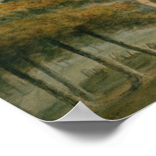 北西からのファサード ポスター (角)