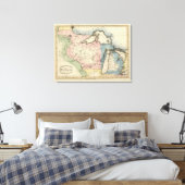 北西とミシガンの領土 キャンバスプリント (インサイチュ (寝室))