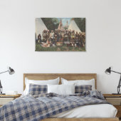 北西のインディアンで捕虜のワウ戦前 キャンバスプリント (インサイチュ (寝室))