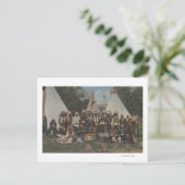 北西のインディアンで捕虜のワウ戦前 ポストカード (スタンド正面)