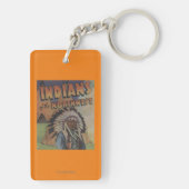 北西のインディアン-インディアンの酋長及びテント小屋 キーホルダー (裏面)