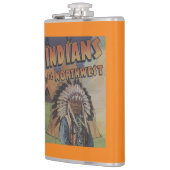 北西のインディアン-インディアンの酋長及びテント小屋 フラスク (左)