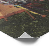 北西のインディアン – 戦争のインディアンの長の列 ポスター (角)