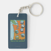 北西のピーク- 5つの山 キーホルダー (裏面)