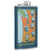 北西のピーク- 5つの山 フラスク (右)