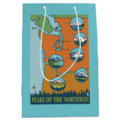 北西のピーク- 5つの山 ミディアムペーパーバッグ (正面)