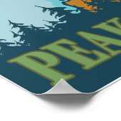 北西のピーク – 5山違う々 ポスター (角)