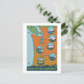 北西のピーク – 5山違う々 ポストカード (スタンド正面)