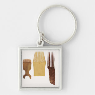北西アメリカの海岸からのイヌイット族の櫛、 キーホルダー