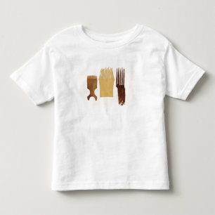 北西アメリカの海岸からのイヌイット族の櫛、 トドラーTシャツ