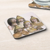 北西アメリカ(coloの頭飾りの詳細 コースター (左側)