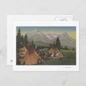 北西インディアン戻る狩り ポストカード (正面/裏面)