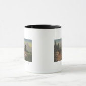 北西インディアン戻る狩り マグカップ (中央)