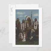 北西インディアン – バッファロービル、座りブル ポストカード (正面/裏面)