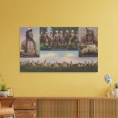 北西インディアン – 北西インディアンの表示 キャンバスプリント (インサイチュ (リビング))