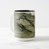 北西エンジニアリングクレーンショベルマグ早期 ツートーンマグカップ (正面左)