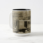 北西エンジニアリングクレーンショベルマグ早期 ツートーンマグカップ (正面左)