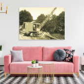 北西エンジニアリングクレーン及びショベルプリント26 キャンバスプリント (インサイチュ (リビング))