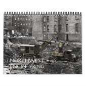 北西エンジニアリングクレーン操作機ケーブルショベル カレンダー (カバー)