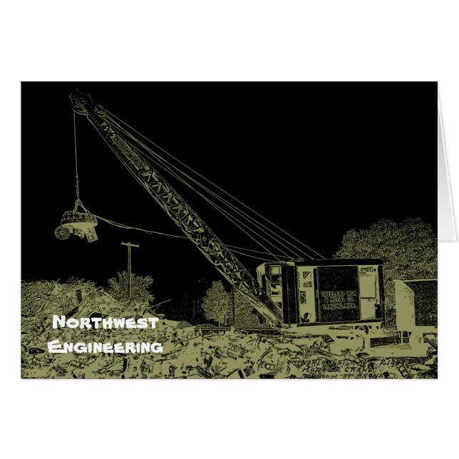 北西エンジニアリングクレーン操作者暗芸術 (正面横)