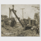 北西エンジニアリングクレーン運転士ショベル10 ラッピングペーパー (フラット)