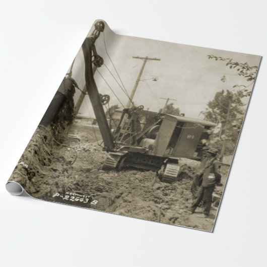 北西エンジニアリングクレーン運転士ショベル10 ラッピングペーパー (アンロールド)