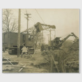 北西エンジニアリングクレーン運転士ショベル14 ラッピングペーパー (フラット)