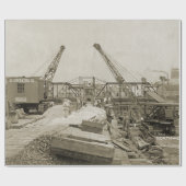 北西エンジニアリングクレーン運転士ショベル17 ラッピングペーパー (フラット)