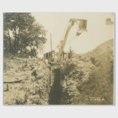 北西エンジニアリングクレーン運転士ショベル25 ラッピングペーパー (フラット)