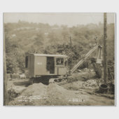 北西エンジニアリングクレーン運転士ショベル4 ラッピングペーパー (フラット)