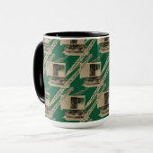 北西エンジニアリングクレーン運転者クレーンMUGアート マグカップ (正面左)