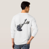 北西クレーンシャベルの早い建築 Tシャツ (裏面フル)