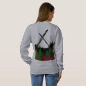 北西クレーン及びショベル運転技術者技芸 スウェットシャツ (裏面フル)