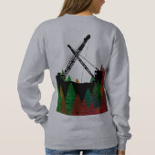 北西クレーン及びショベル運転技術者技芸 スウェットシャツ (裏面)