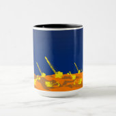 北西クレーン及びショベル運転技術者技芸 マグカップ (中央)