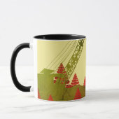 北西クレーン及びショベル運転技術者技芸 マグカップ (左)