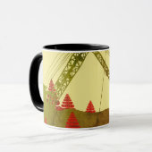 北西クレーン及びショベル運転技術者技芸 マグカップ (正面左)