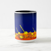 北西クレーン及びショベル運転技術者技芸 マグカップ (中央)