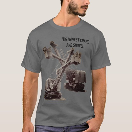 北西クレーン及びシヨベル運転士 Tシャツ (正面)