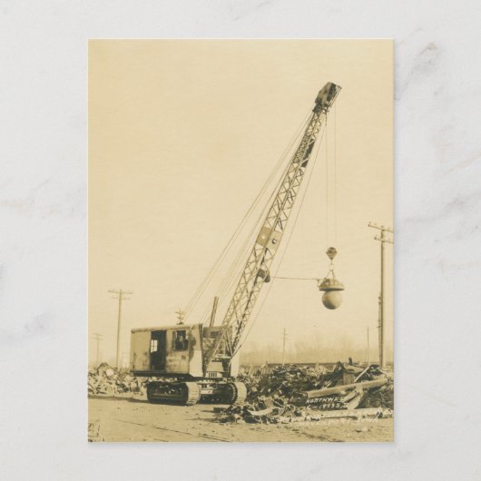 北西クレーン及びシヨベル運転技術者二十七 ポストカード (正面)