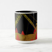 北西クレーン運転士技術者芸術 マグカップ (中央)