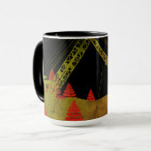 北西クレーン運転士技術者芸術 マグカップ (正面左)