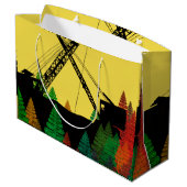 北西クレーン運転士技術者芸術 ラージペーパーバッグ (裏面アングル)