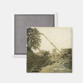 北西クレーン運転士用ケーブルショベル運転士35 マグネット (正面/裏面)