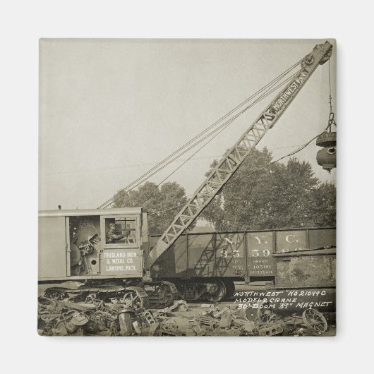 北西クレーン運転士用ケーブルSHOVEL運転士17 マグネット (正面)