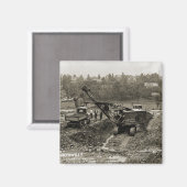 北西クレーン運転士用ケーブルSHOVEL運転士19 マグネット (正面/裏面)