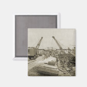 北西クレーン運転士用ケーブルSHOVEL運転士1 マグネット (正面/裏面)